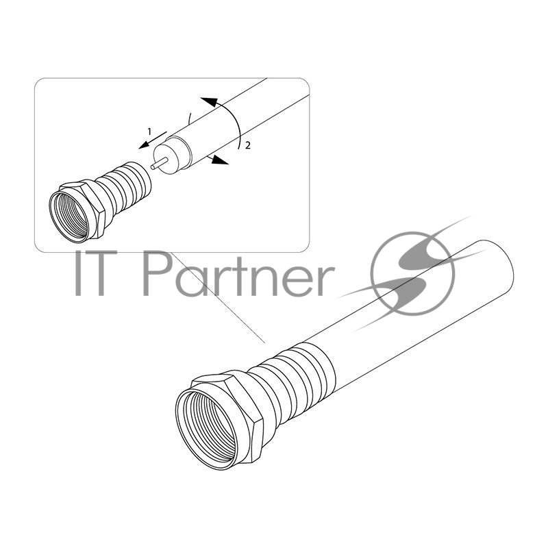 Разъем F RG-6 AB (03-008C) (уп.100шт) PROCONNECT 05-4003-4