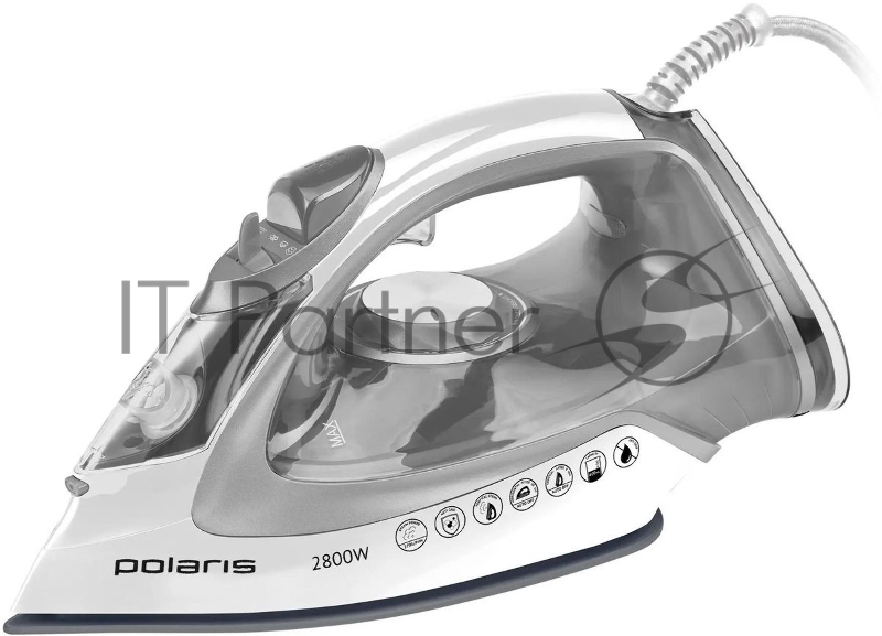 Утюг Polaris PIR 2821AK 2800Вт белый/серебристый