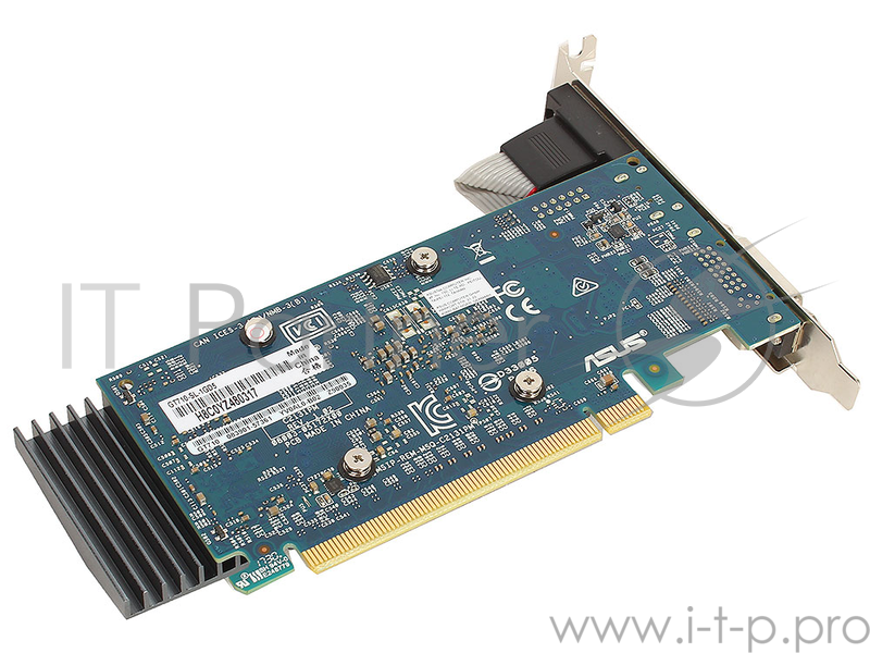 Видеокарта ASUS GeForce GT 710 1ГБ GT710-SL-1GD5 (GeForce GT 710, DDR5, D-Sub, DVI, HDMI) (PCI-E)