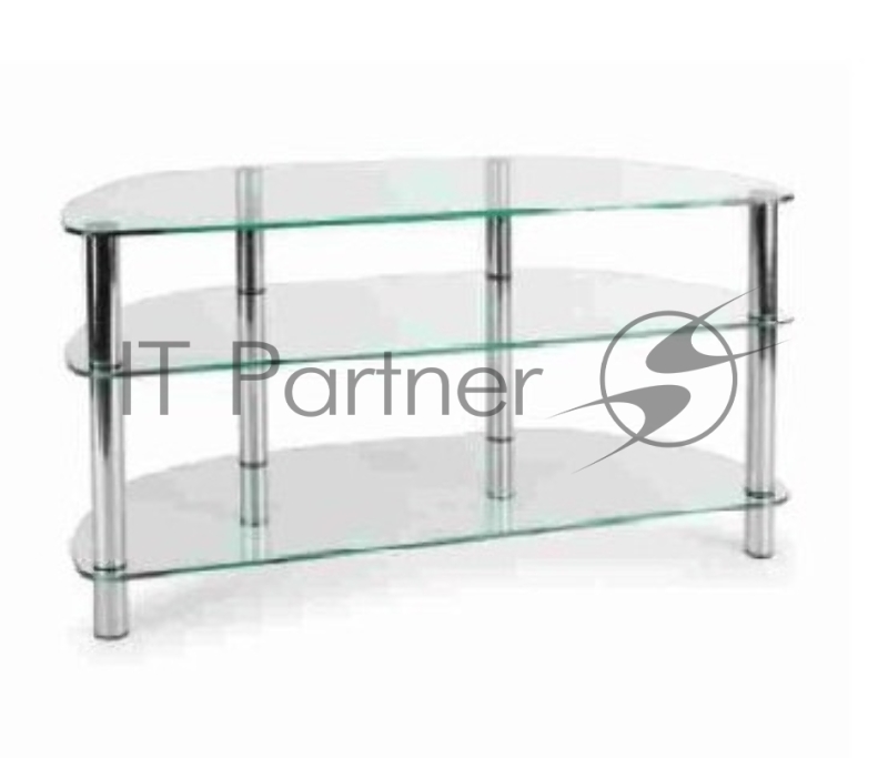 Подставка MD 403 slim/черн/дымч((в/ш/г): 635/1200/450, для TV: до 50, полок: 3, м/у полками(снизу вверх) : 100-300-200 мм, стекло: верхнее 10 мм, остальные по 8 мм, МAX нагрузка: 80 кг.)