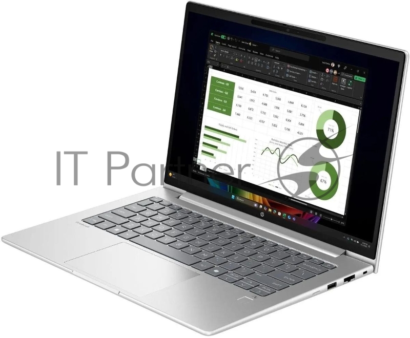 Ноутбук HP ProBook 4 G1q Snapdragon X X1-26-100 16Gb SSD512Gb Intel Iris Xe graphics 14 FHD (1920x1080)/ENGKBD Windows 11 Pro silver WiFi BT Cam (B39XGAT)