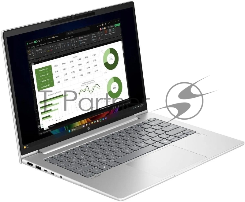 Ноутбук HP ProBook 4 G1q Snapdragon X X1-26-100 16Gb SSD512Gb Intel Iris Xe graphics 14 FHD (1920x1080)/ENGKBD Windows 11 Pro silver WiFi BT Cam (B39XGAT)