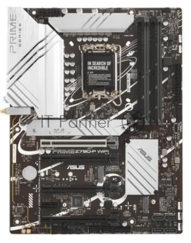 Материнская плата ASUS PRIME Z790-P WIFI, LGA 1700, Intel Z790, 4xDDR5, 4xSATA, 3xM.2 PCIe 4.0 x4, 1xPCIe 5.0 x16, 3xPCIe x4, 1xPCIe x1, 1xHDMI, 1xDP, 1xUSB-C 3.2 Gen 2, 1xUSB 3.2 Gen 2, 2xUSB 3.2 Gen 1, 4xUSB 2.0, 1x 2.5Gb LAN, 3x3.5 мм, 7.1, ATX