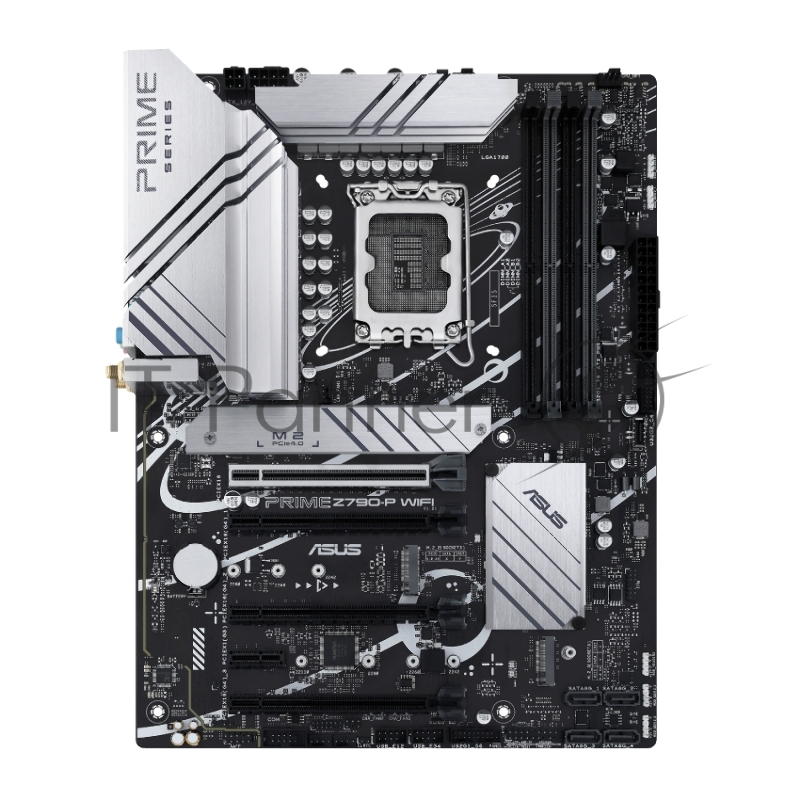 Материнская плата ASUS PRIME Z790-P WIFI, LGA 1700, Intel Z790, 4xDDR5, 4xSATA, 3xM.2 PCIe 4.0 x4, 1xPCIe 5.0 x16, 3xPCIe x4, 1xPCIe x1, 1xHDMI, 1xDP, 1xUSB-C 3.2 Gen 2, 1xUSB 3.2 Gen 2, 2xUSB 3.2 Gen 1, 4xUSB 2.0, 1x 2.5Gb LAN, 3x3.5 мм, 7.1, ATX