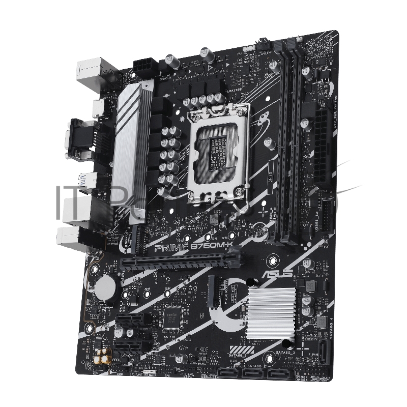 Материнская плата ASUS PRIME B760M-K, LGA 1700, Intel B760, 2xDDR5, 4xSATA, 2xM.2, 1xPCIe 4.0 x16, 2xPCIe x1, 1xHDMI, 1xVGA, 1x 2.5Gb LAN, 2xUSB-A 3.2 Gen 1, 2xUSB-A 2.0, 3x3.5 мм, 7.1, mATX