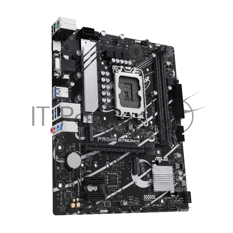 Материнская плата ASUS PRIME B760M-K, LGA 1700, Intel B760, 2xDDR5, 4xSATA, 2xM.2, 1xPCIe 4.0 x16, 2xPCIe x1, 1xHDMI, 1xVGA, 1x 2.5Gb LAN, 2xUSB-A 3.2 Gen 1, 2xUSB-A 2.0, 3x3.5 мм, 7.1, mATX