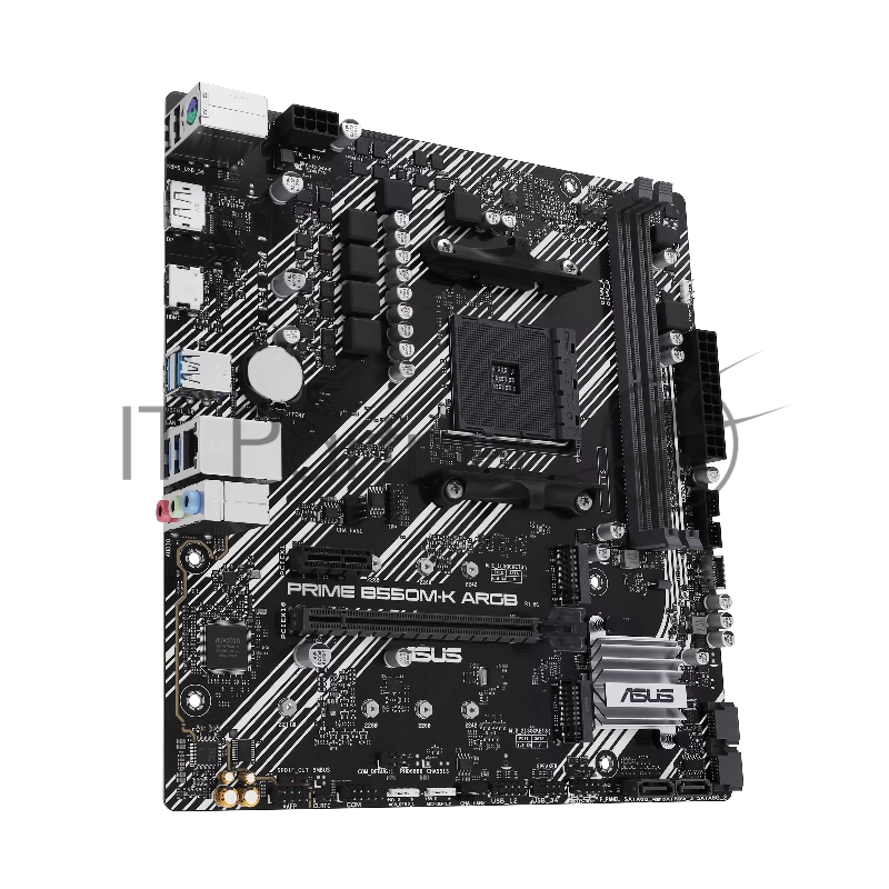 Материнская плата ASUS PRIME B550M-K ARGB, Socket AM4, AMD B550, 2xDDR4, 4xSATA, 2xM.2, 1xPCI-E 4.0 x16, 1xPCI-E x1, 1xHDMI, 1xDP, 1x 1Gb LAN, 4xUSB-A 3.2 Gen 1, 2xUSB-A 2.0, 3x3.5 мм, 7.1, Micro-ATX