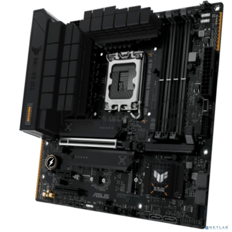 Материнская плата ASUS TUF GAMING B760M-PLUS II, LGA 1700, Intel B760, 4xDDR5, 4xSATA, 3xM.2, 1xPCIe 5.0 x16, 1xPCIe x4, 1xPCIe x1, 1xUSB-A 3.2 Gen 2, 2xUSB-A 3.2 Gen 1, 4xUSB 2.0, 1xUSB-C 3.2 Gen 2x2, 1x2.5Gb LAN, 5x3.5 мм, 7.1, mATX
