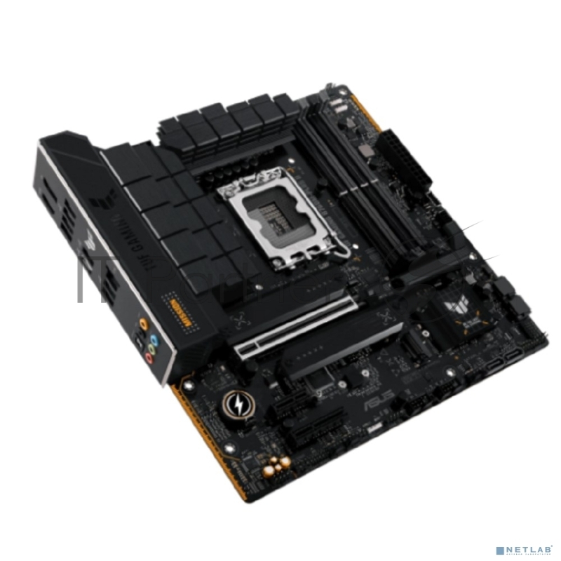 Материнская плата ASUS TUF GAMING B760M-PLUS II, LGA 1700, Intel B760, 4xDDR5, 4xSATA, 3xM.2, 1xPCIe 5.0 x16, 1xPCIe x4, 1xPCIe x1, 1xUSB-A 3.2 Gen 2, 2xUSB-A 3.2 Gen 1, 4xUSB 2.0, 1xUSB-C 3.2 Gen 2x2, 1x2.5Gb LAN, 5x3.5 мм, 7.1, mATX