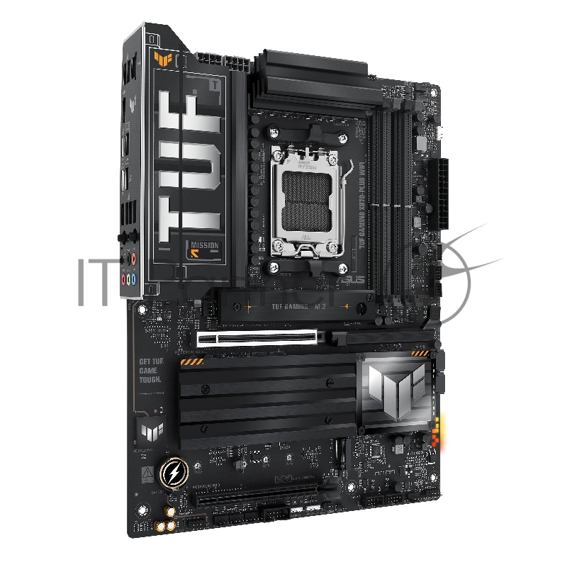 Материнская плата ASUS TUF GAMING X870-PLUS WIFI, AM5, AMD X870, 4xDDR5, 2xSATA, 4xM.2, 1xPCIe 5.0 x16, 1xPCIe 4.0 x4, 1xHDMI, 1xUSB-C 3.2 Gen 2, 1xUSB-C 3.2 Gen 2x2, 2xUSB-C 4.0, 1x 2.5Gb LAN, 1xUSB-A 2.0, 3xUSB-A 3.2 Gen 2, 4xUSB-A 3.2 Gen 1, 5x3.5
