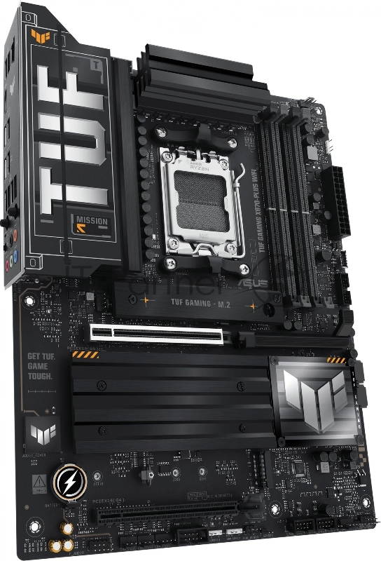 Материнская плата ASUS TUF GAMING X870-PLUS WIFI, AM5, AMD X870, 4xDDR5, 2xSATA, 4xM.2, 1xPCIe 5.0 x16, 1xPCIe 4.0 x4, 1xHDMI, 1xUSB-C 3.2 Gen 2, 1xUSB-C 3.2 Gen 2x2, 2xUSB-C 4.0, 1x 2.5Gb LAN, 1xUSB-A 2.0, 3xUSB-A 3.2 Gen 2, 4xUSB-A 3.2 Gen 1, 5x3.5