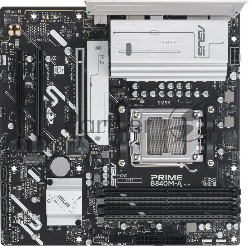 Материнская плата ASUS PRIME B840M-A-CSM, AM5, AMD B840, 4xDDR5, 4xSATA, 3xM.2, 1xPCI-E 4.0 x16, 2xPCI-E 3.0 x16, 1xRealtek 2.5Gb LAN, 2xUSB-A 10Gbps, 1xUSB-C 5Gbps, 4xUSB-A 2.0, 3x3.5 мм, 7.1, micro-ATX