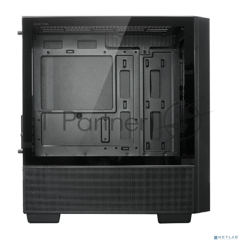 Компьютерный корпус XASTRA A400M 0F Black mATX/Mesh/Screwless TG+Mesh/ no fans/ A400M-0F
