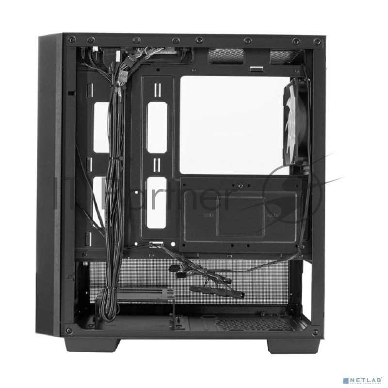 Компьютерный корпус XASTRA A400M 0F Black mATX/Mesh/Screwless TG+Mesh/ no fans/ A400M-0F