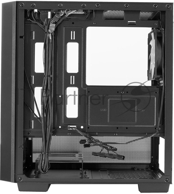 Компьютерный корпус XASTRA A400M 0F Black mATX/Mesh/Screwless TG+Mesh/ no fans/ A400M-0F