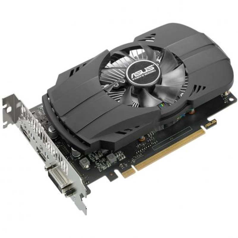 Видеокарта ASUS GeForce GTX 1050 Ti 4ГБ PH-GTX1050TI-4G (GeForce GTX 1050 Ti, DDR5, DVI, HDMI, DP) (PCI-E)