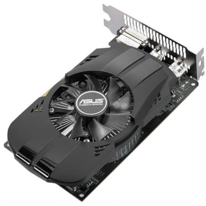 Видеокарта ASUS GeForce GTX 1050 Ti 4ГБ PH-GTX1050TI-4G (GeForce GTX 1050 Ti, DDR5, DVI, HDMI, DP) (PCI-E)
