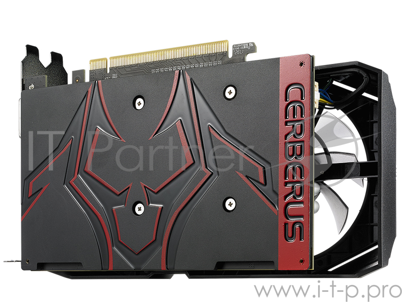 Видеокарта ASUS GeForce GTX 1050 Ti 4ГБ CERBERUS-GTX1050TI-O4G (GeForce GTX 1050 Ti, DDR5, DVI, HDMI, DP) (PCI-E)