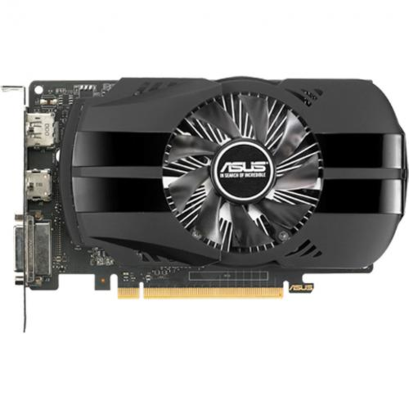 Видеокарта ASUS GeForce GTX 1050 2ГБ PH-GTX1050-2G (GeForce GTX 1050, DDR5, DVI, HDMI, DP) (PCI-E)