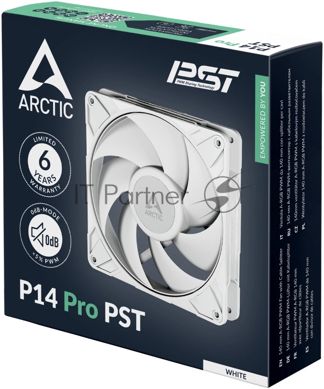 Вентилятор корпусной ARCTIC P14 Pro PST (White) - retail (ACFAN00317A)