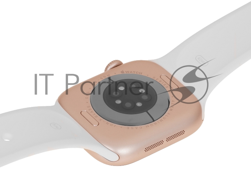 Смарт-часы Apple Watch Series 11 A3331 42мм OLED корп.розовое золото Sport Band рем.белый разм.брасл.:150-200мм (MEU44LW/A)