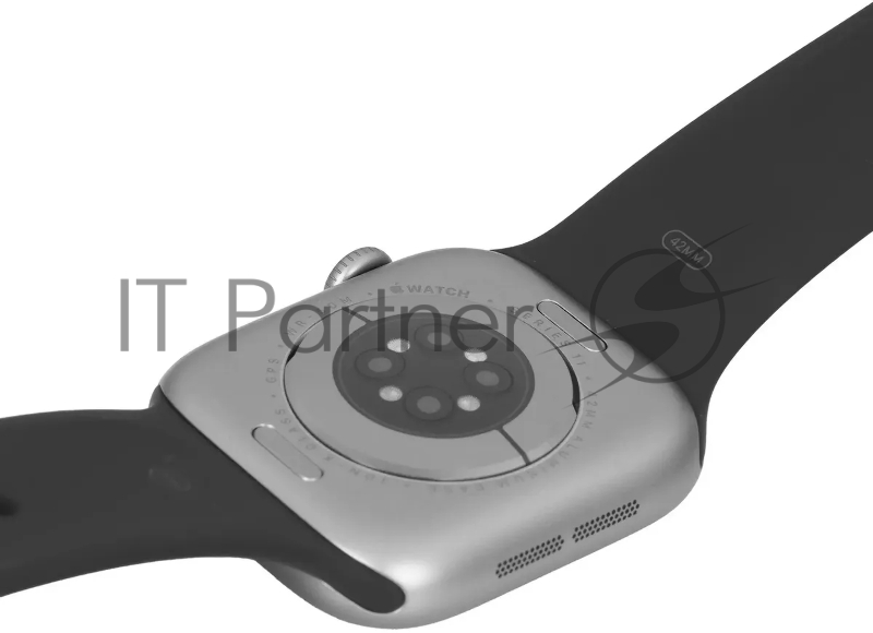 Смарт-часы Apple Watch Series 11 A3331 42мм OLED корп.серый космос Sport Band рем.черный разм.брасл.:M/L (MEQX4LW/A)