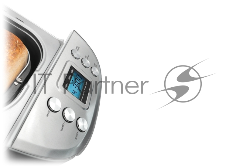 Хлебопечка Centek CT-1415 (черн/сталь) 1500 г БОЛЬШОЙ ОБЪЕМ, 860Вт, 15 программ, таймер, LCD, окошко