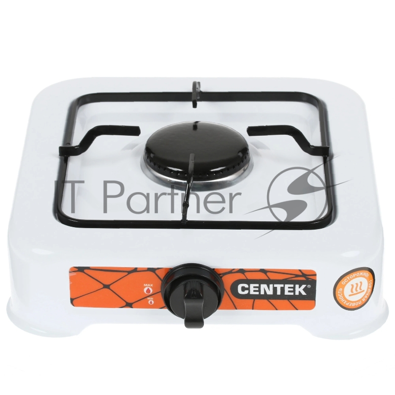 Плита газовая Centek CT-1520 (белый), 1 конфорка, сменная форсунка баллон/магистраль