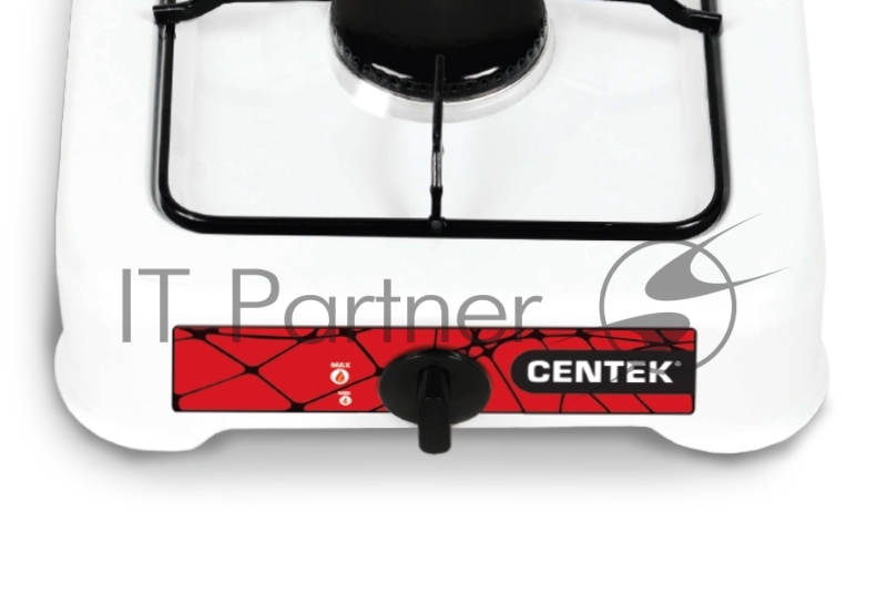 Плита газовая Centek CT-1520 (белый), 1 конфорка, сменная форсунка баллон/магистраль
