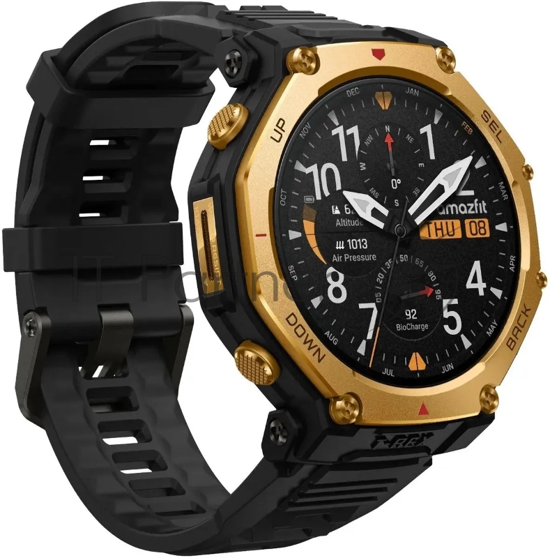 Смарт-часы Amazfit T-rex 3 Pro A2549 1.5 AMOLED корп.золотистый рем.черный