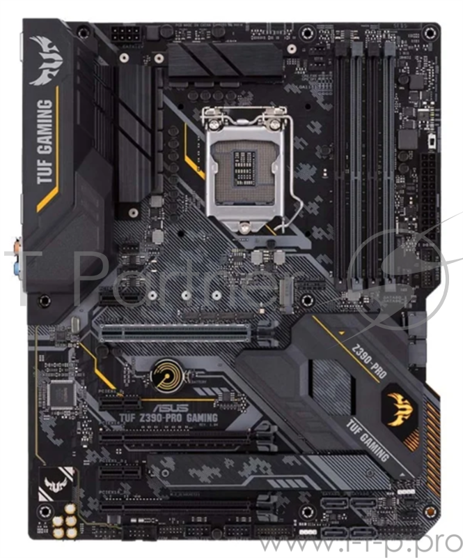 Мат. плата Socket1151 ASUS TUF Z390-PRO GAMING (iZ390, 4xDDR4, M.2, SATA III, RAID, 3xPCI-E, HDMI, DP, 1Гбит LAN, USB3.1, ATX)