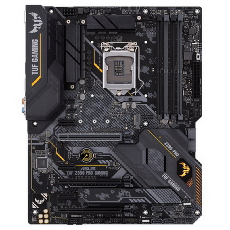 Мат. плата Socket1151 ASUS TUF Z390-PRO GAMING (iZ390, 4xDDR4, M.2, SATA III, RAID, 3xPCI-E, HDMI, DP, 1Гбит LAN, USB3.1, ATX)