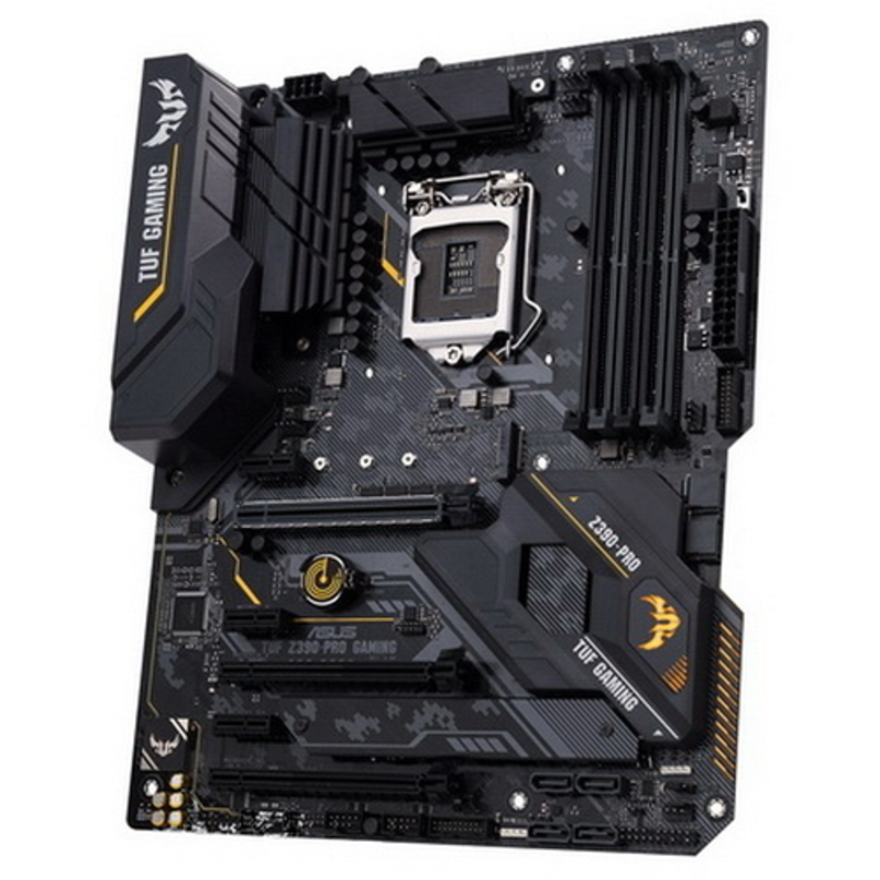 Мат. плата Socket1151 ASUS TUF Z390-PRO GAMING (iZ390, 4xDDR4, M.2, SATA III, RAID, 3xPCI-E, HDMI, DP, 1Гбит LAN, USB3.1, ATX)