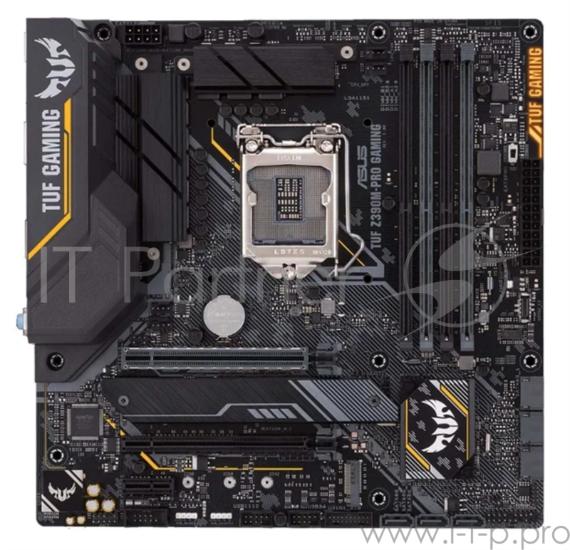 Мат. плата Socket1151 ASUS TUF Z390M-PRO GAMING (iZ390, 4xDDR4, M.2, SATA III, RAID, 2xPCI-E, HDMI, DP, 1Гбит LAN, USB3.1, mATX)