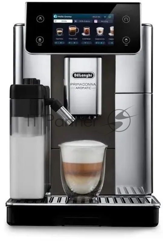 Кофемашина Delonghi ECAM630.55.SM 1450Вт черный/серебристый