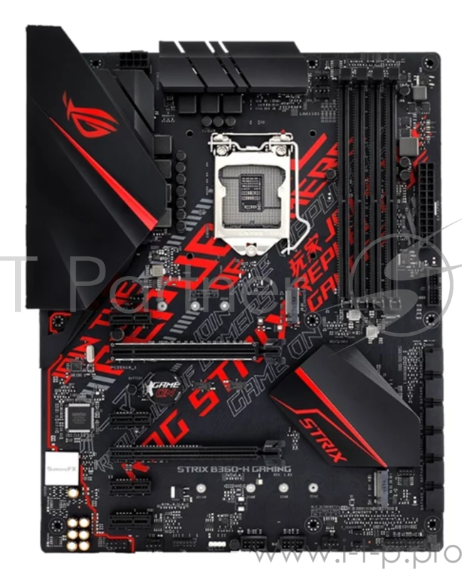 Мат. плата Socket1151 ASUS ROG STRIX B360-H GAMING/OPTANE (iB360, 4xDDR4, M.2, SATA III, 2xPCI-E, DVI, HDMI, 1Гбит LAN, USB3.1, ATX)