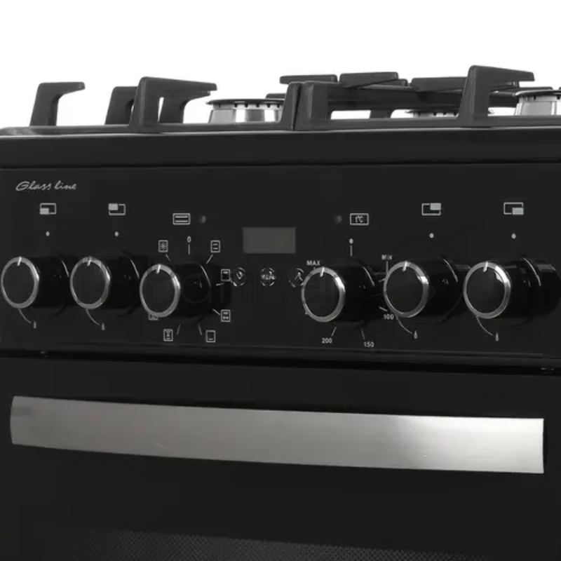 Плита комбинированная Gefest ПГЭ 6502-03 0044 черный, конфорок 4 газовых, духовка 55 л, 60 см x 85 см x 60 см