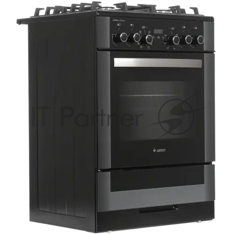 Плита комбинированная Gefest ПГЭ 6502-03 0044 черный, конфорок 4 газовых, духовка 55 л, 60 см x 85 см x 60 см