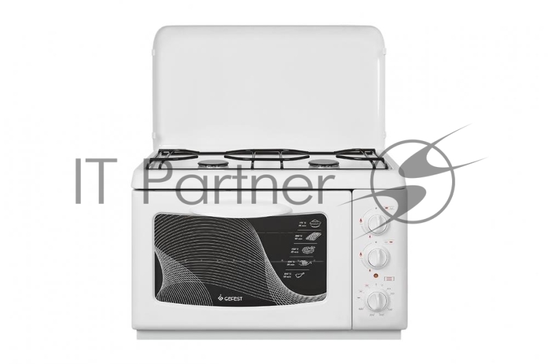 Плита комбинированная Gefest ПГЭ 120 белый, конфорок 2 газовых, духовка 18 л, 55 см x 40 см x 39 см