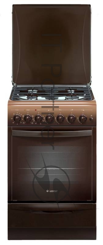 Плита комбинированная Gefest ПГЭ 5102-02 0001 коричневый, конфорок 4 газовых, духовка 55 л, 50 см x 85 см x 58.5 см