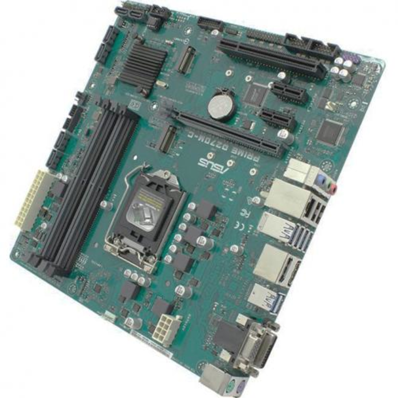 Мат. плата Socket1151 ASUS PRIME Q270M-C (iQ270, 4xDDR4, M.2, SATA III, RAID, PCI-E, D-Sub, DVI, HDMI, DP, 1Гбит LAN, USB3.0, mATX)