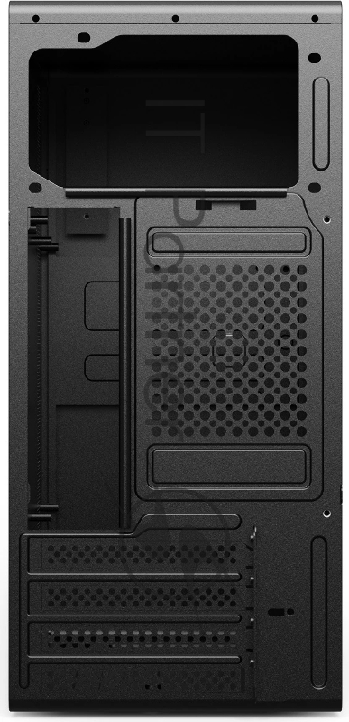 Компьютерный корпус CBR mATX Minitower V201, без БП, 2*USB 2.0, HD Audio+Mic, Black PCC-MATX-V201-WPSU
