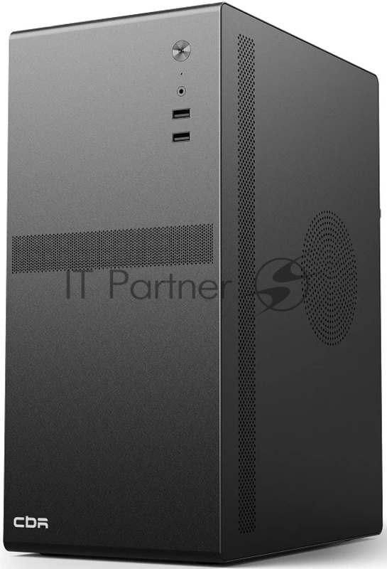Компьютерный корпус CBR mATX Minitower V201, без БП, 2*USB 2.0, HD Audio+Mic, Black PCC-MATX-V201-WPSU