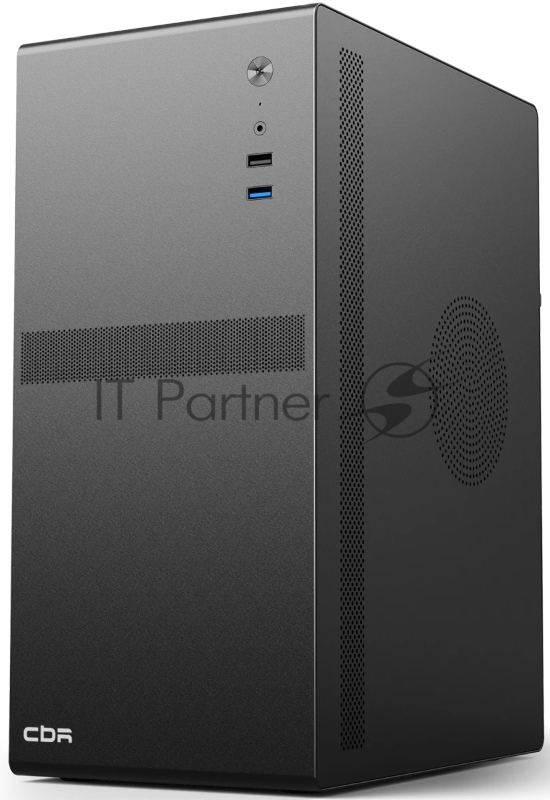 Компьютерный корпус CBR mATX Minitower V203, без БП, 1*USB 3.0, 1*USB 2.0, HD Audio+Mic, Black PCC-MATX-V203-WPSU