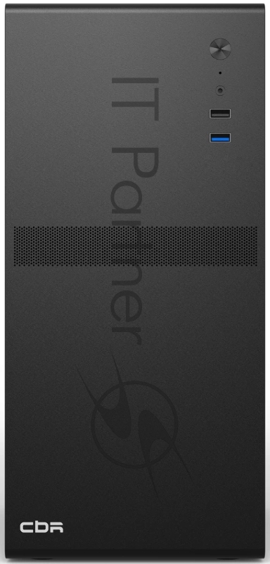 Компьютерный корпус CBR mATX Minitower V203, без БП, 1*USB 3.0, 1*USB 2.0, HD Audio+Mic, Black PCC-MATX-V203-WPSU