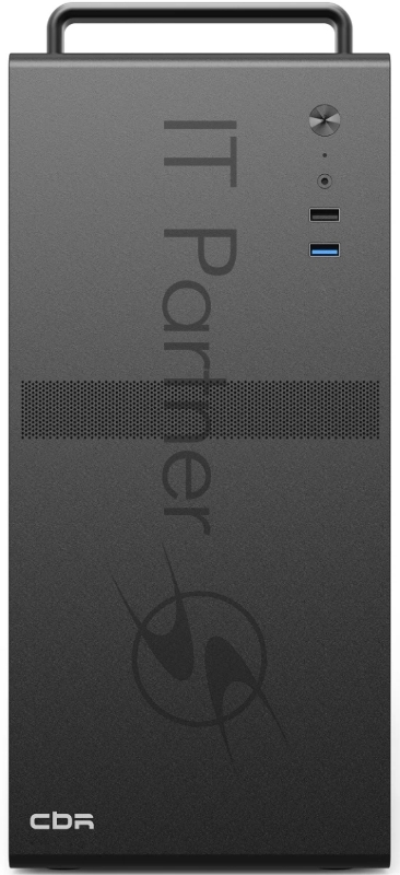 Компьютерный корпус CBR mATX Minitower V205, без БП, 1*USB 3.0, 1*USB 2.0, HD Audio+Mic, ручка, каркас металл 1.8мм, Black PCC-MATX-V205-WPSU