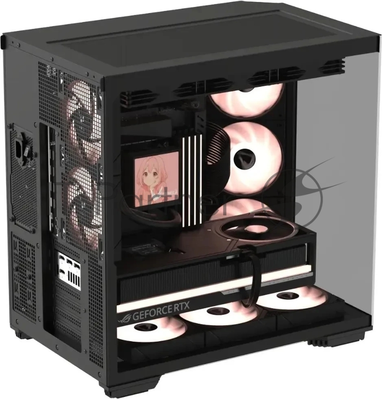 Корпус Formula Crystal Z7 черный без БП ATX 11x120mm 4x140mm 1xUSB3.0 1xUSB3.1 audio bott PSU