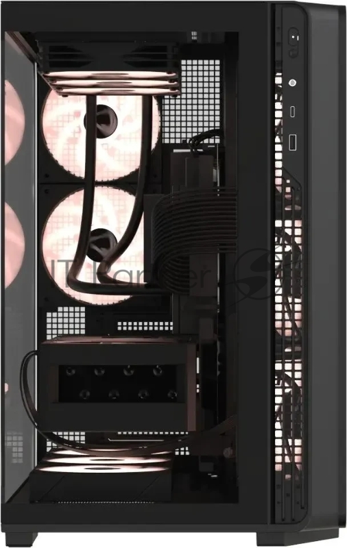 Корпус Formula Crystal Z7 черный без БП ATX 11x120mm 4x140mm 1xUSB3.0 1xUSB3.1 audio bott PSU