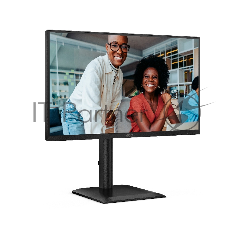 Монитор 23.8 AOC 24E4CV IPS 1920x1080, 120 Гц, 4 мс, 16:9, 300 кд/м², HDMI, DP 1.4, USB-C (90 Вт), 4xUSB 3.2, 3.5 Jack, USB Hub (4x USB 3.2), HDR10, Adaptive-Sync, черный