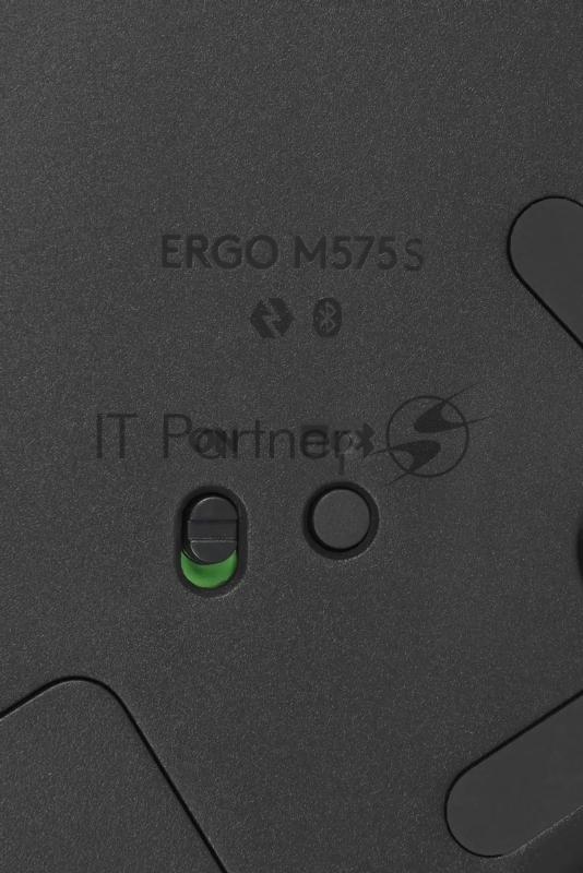 Трекбол Logitech M575S черный оптическая 2000dpi беспров. BT/Radio USB2.0 (910-007035)